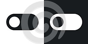 Switch icon vector set on white background