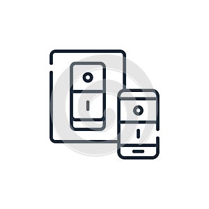 switch icon vector from smarthome concept. Thin line illustration of switch editable stroke. switch linear sign for use on web and