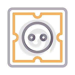 Switch vector color line icon