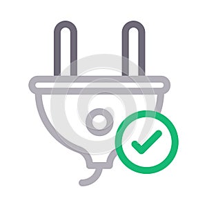 Switch vector color line icon