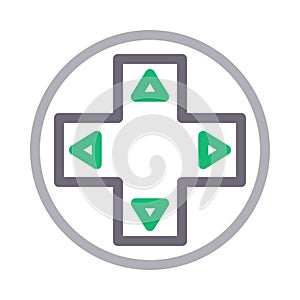 Switch vector color line icon