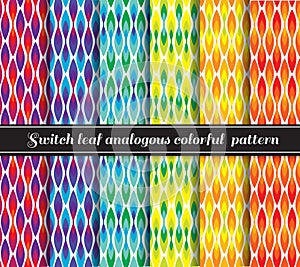 Switch leaf analogous colorful 6 pattern style