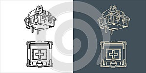 Switch Mechanical keyboard wireframe blueprint