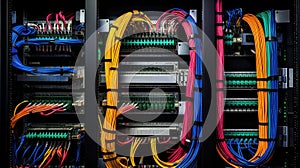 switch network cabling photo