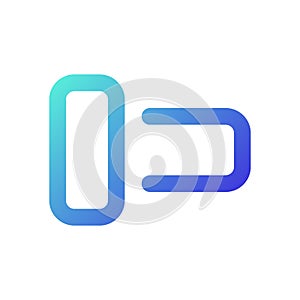 Switch off pixel perfect gradient linear ui icon