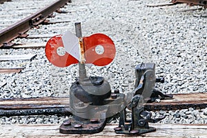 Switch on Railroad Tie