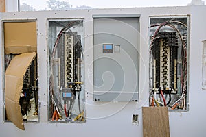 Switchboard voltage with circuit breakers electrical