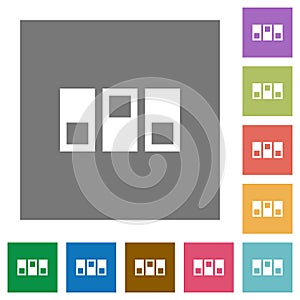 Switchboard square flat icons