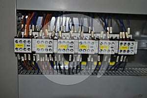 Switches in electrical cabinet