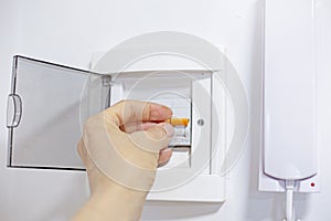 switching the panels in the network voltage