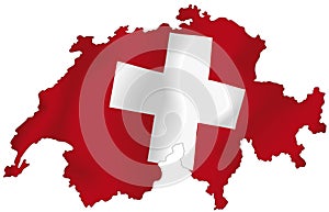 Vektorové ilustrácie, mapy a vlajky zo Švajčiarska