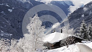 Switzerland alpine lodge