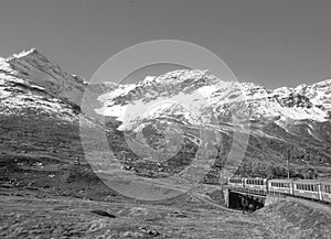 Switzerland: The Bernina Pass train trip in the Swiss Alps