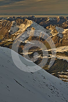 Switzerland Canton of Vaud Col de Pillon Glacier 3000, Diableret photo