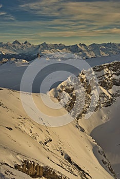 Switzerland Canton of Vaud Col de Pillon Glacier 3000, Diableret photo