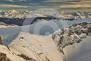 Switzerland Canton of Vaud Col de Pillon Glacier 3000, Diableret photo