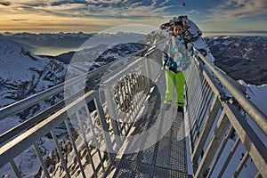 Switzerland Canton of Vaud Col de Pillon Glacier 3000, Diableret photo