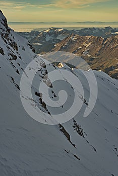 Switzerland Canton of Vaud Col de Pillon Glacier 3000, Diableret photo