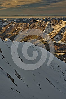 Switzerland Canton of Vaud Col de Pillon Glacier 3000, Diableret photo