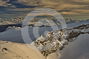 Switzerland Canton of Vaud Col de Pillon Glacier 3000, Diableret photo