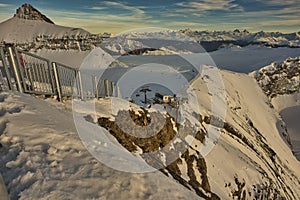 Switzerland Canton of Vaud Col de Pillon Glacier 3000, Diableret photo