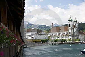 Switzerland chapel bridge lucerne church