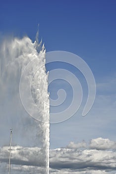 Switzerland,Geneca the Jet d`Eau, literally meaning `water jet`