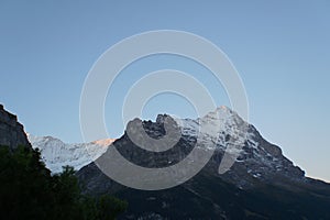 Beautiful view of Mount Eiger in Switzerland