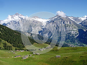 Switzerland, Grindelwald and the Wetterhorn photo