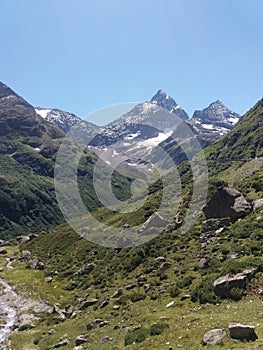 Switzerland landscape mountains scenery of summer nature