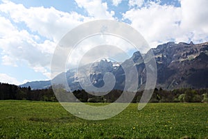 Switzerland. Landscape with Swiss Alps.