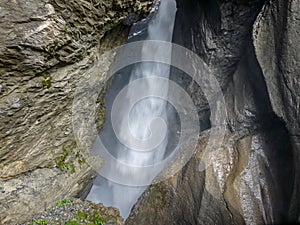 Switzerland, Lauterbrunnen, SCENIC VIEW OF WATERFALL