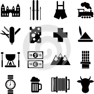 Switzerland pictograms