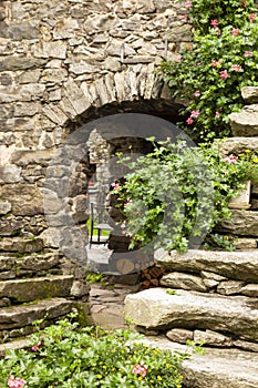 Switzerland Tessin Sonlerto stone house