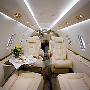 Switzerland: ZÃ¼rich airport: A luxury private aircraft interior design