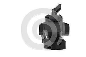 Swivel and Tilt Monitor Mount with Nato Clamp cut out on white background.