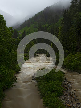 Swollen Brembo River