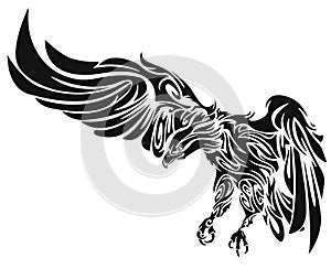 Swooping Tattoo Eagle