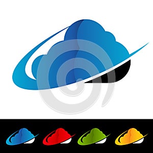 Swoosh Cloud Computing Icons