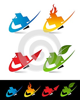 Swoosh Medical Cross Icons