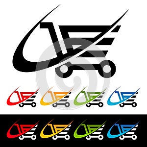 Swoosh Shopping Cart Icons