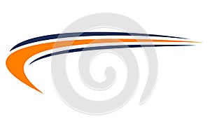 Swoosh Template Logo Design photo