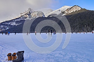 Swop the shoes  for states  at Lake Louise  Banff National Park Alberta