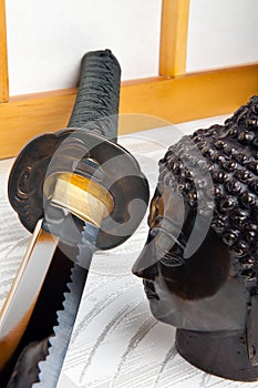 Sword and buddha