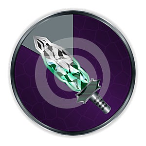 Sword Curved in Progress Frame