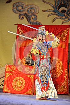 The sword dance-Beijing Opera: Farewell to my concubine