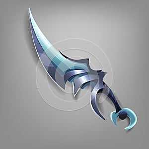 Sword game. Vector illustration.