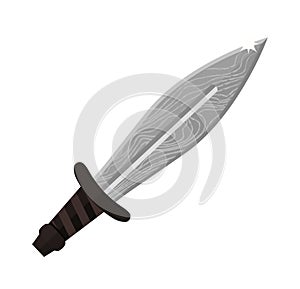 Sword game war weapon flat icon