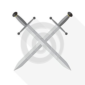 Sword icon. Vector illustration.