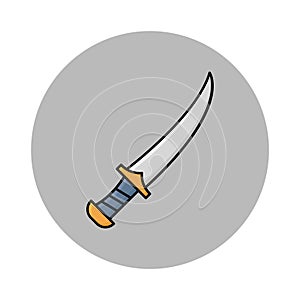 Sword Isolated Vector icon that can be easily modified or edited